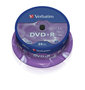 VERBATIM DVD+R Wide Inkjet Printable - spindle à 25 dvd's