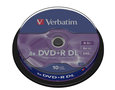 VERBATIM-DVD+R-Double-Layer-Matt-Silver-spindle-à-10-stuks
